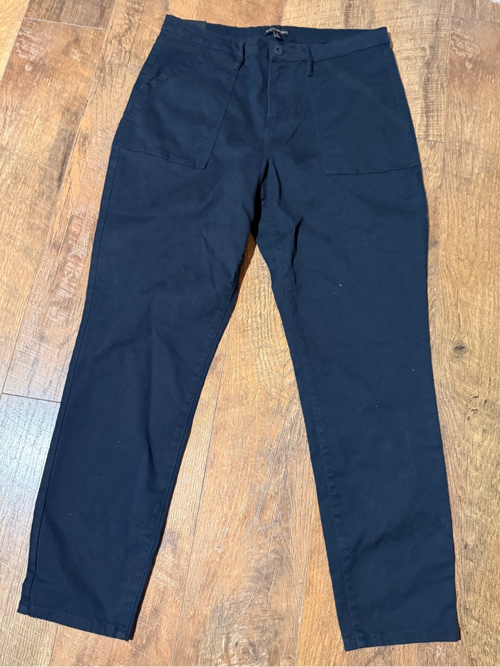 Banana Republic Classic Office Pants NWT Black 14 Straight Stretch MInimalist